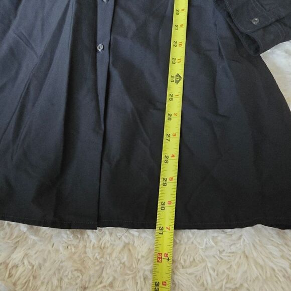 Marithe Francois Girbaud Womens Button Down Top Size 30 Black Medium - Picture 5 of 11